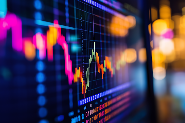 Análisis financiero con gráficos y datos de rendimiento